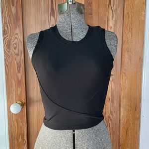 MoveTheory Black Ribbed Tank - Size XS